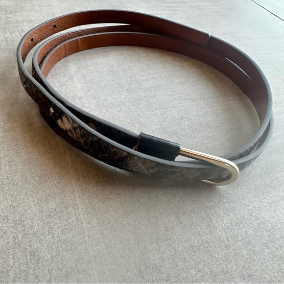 Halogen Skinny Womenβs Belt Snake-Skin Style - Picture 3 of 6